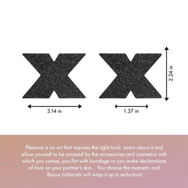 Пестиси у вигляді хрестів Bijoux Indiscrets, золотисті