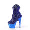 Чоботи Pleaser Adore-1029CHRS *7-дюймовий каблук, 2 3/4-дюймові оздоблені PF RS ботильйони, блискавка збоку, сині