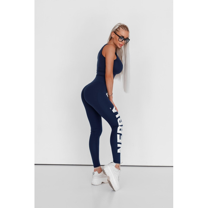 Легінси Nebbia High waisted gym leggings GLUTE CHECK Dark Blue 613 Blue Dark