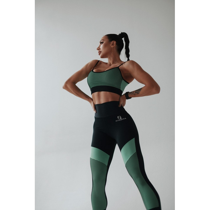 Жіночий топ Fitzona Flourescent Green Top With Fishnet