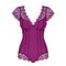 Боді Obsessive Moketta teddy purple S / M