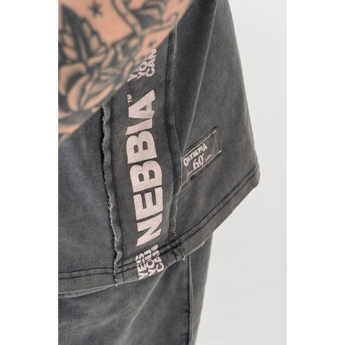 Майка Nebbia Washed Muscle Back Stringer GOLDEN AGE Black 791
