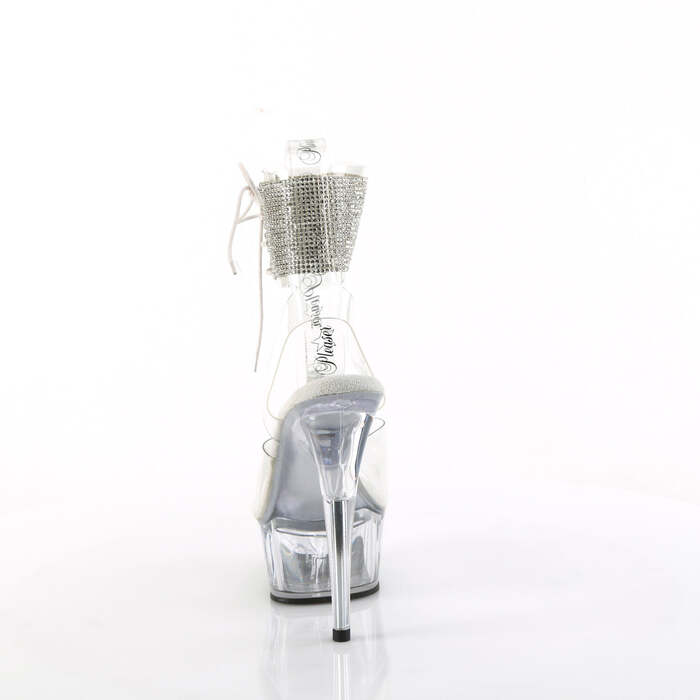 Босоніжки Delight-691-2RS *6 дюймів на підборах, 1 3/4 дюйма з манжетою на щиколотці PF з RS, прозорі