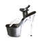 Босоніжки Pleaser Adore-708T-1 на підборах 7 дюймів, 2 3/4 дюйма з ремінцем на щиколотці PF Ombre, сірі/прозорі