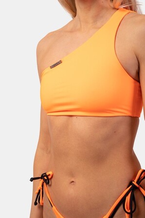 ТОП ONE SHOULDER BANDEAU BIKINI TOP ORANGE NEON 449