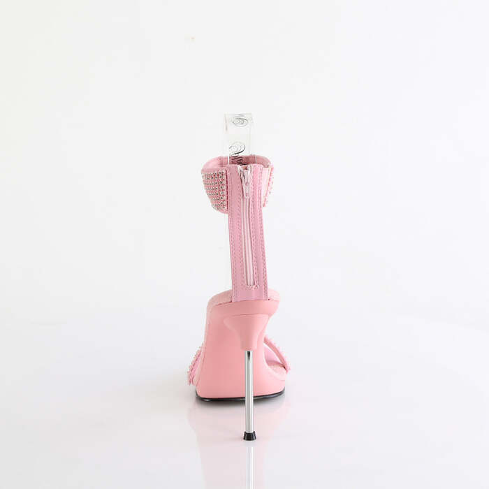 Босоножки Chic-40, каблук 4 1/2 дюйма, ремешок на щиколотке шириной 1/4 дюйма, с ремешком на щиколотке, молния сзади, нежно-розовый