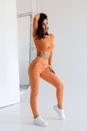 Штани Shiny Slim Fit Leggings Pants SLEEK Orange 482