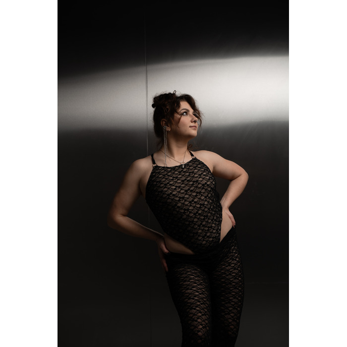 SHADOW body Black mesh LACE_ чорна сітка мереживо