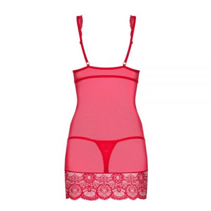 Боді 853-CHE-3 chemise thong red S / M