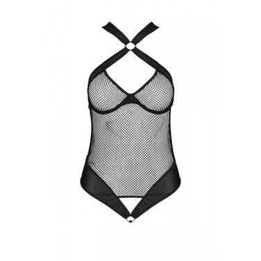 Боди с халтером и графическим узором Amanda Body black S/M-Passion