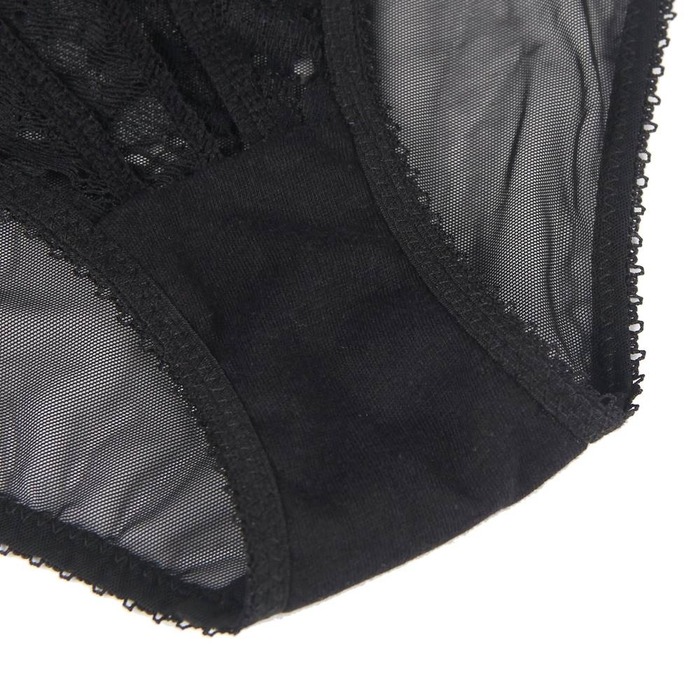 Кружевной набор Star Night трусики и пояс для чулков, черный