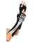 Перчатки без пальцев Leg Avenue Skeleton Fingerless Gloves, черные, O/S
