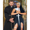 Костюм черниці Leg Avenue, М, Sultry Sinner 3 предмети, чорний з білим
