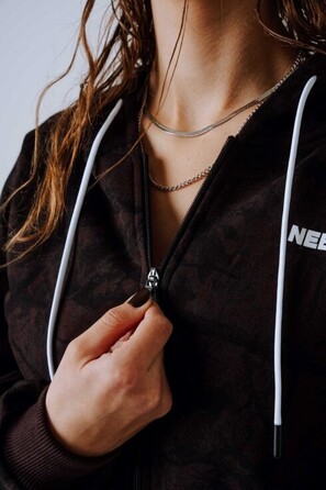 Спортивна кофта Nebbia Relaxed Zip Hoodie POWER Dark Brown Camo 895