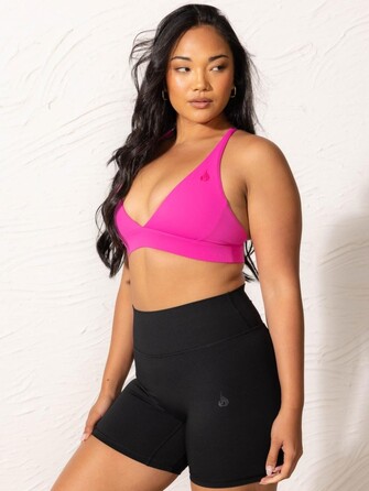 Топ Ryderwear NKD Low Neck Sports Bra - Neon Pink