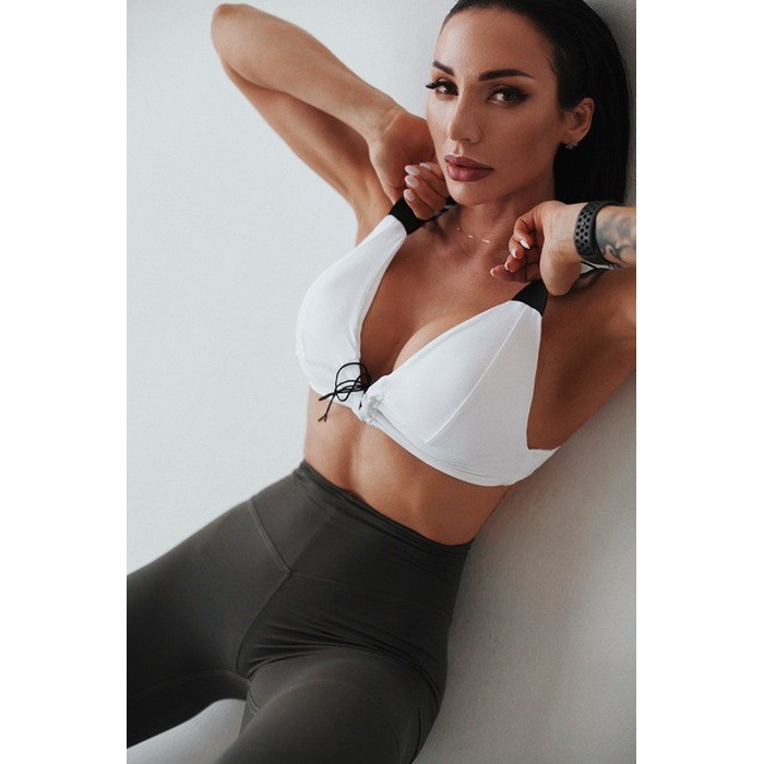 Топ NEBBIA LACE-UP SPORT BRA 694 White