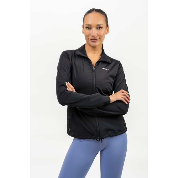 Кофта Nebbia Shiny Zip Up Workout Jacket SLEEK Black 481
