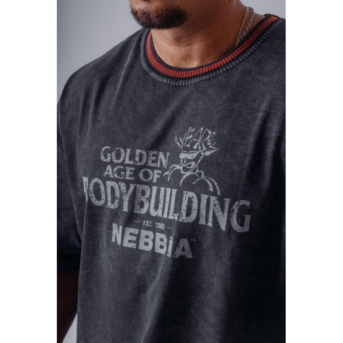 Футболка NEBBIA x Olympia Heavyweight Cotton T-Shirt Black 941