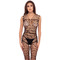 Комбінезон у велику сітку Rene Rofe Neo Geo Crotchless Bodystocking чорний, One Size