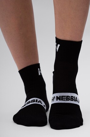 Шкарпетки NEBBIA 'EXTRA PUSH' Crew Socks Black 128