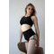 Dance Garters – Високі шорти з підв’язками для pole dance, heels та сценічних виступів - чорний