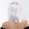 Перука боб каре Fetish Hair білий, 30 см