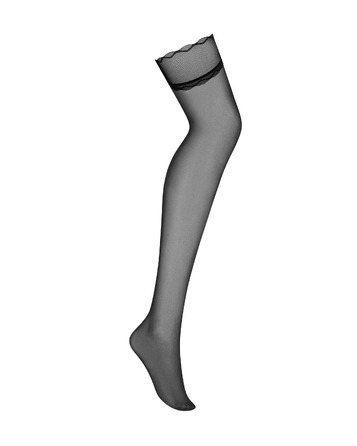 Елегантні панчохи Obsessive Stelisa чорні, S/M