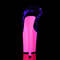 Босоніжки Pleaser Flamingo-808UV на підборах 8 дюймів, ремінець на щиколотці 4 дюйми з неоновим УФ-реактивним покриттям, прозорі/рожеві