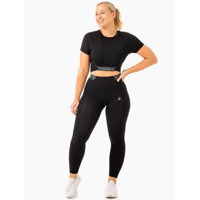 Топ Level Up Cropped T-Shirt - Black