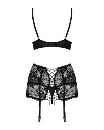 Комплект Obsessive Peonesia 3 предмета S/M