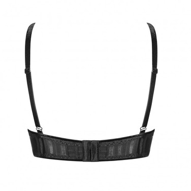 Комплект Noir Handmade бюстгальтер с высокой горловиной и трусики, черный, XL