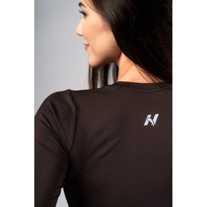 Топ Nebbia Seamless Long-Sleeve Top POWER Dark Brown 892