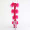 Босоніжки Pleaser Adore-728F *7 дюймів на підборах, 2 3/4 дюйма з хутра марабу PF, застібка-блискавка ззаду, прозорі/рожеві