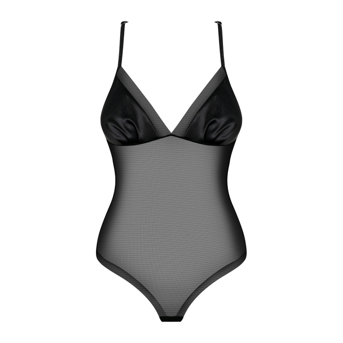 Боди с имитацией крыльев Obsessive Alifini, черный, S/M