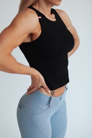 Майка SPORTS NEBBIA LABELS CROP TOP 516 BLACK