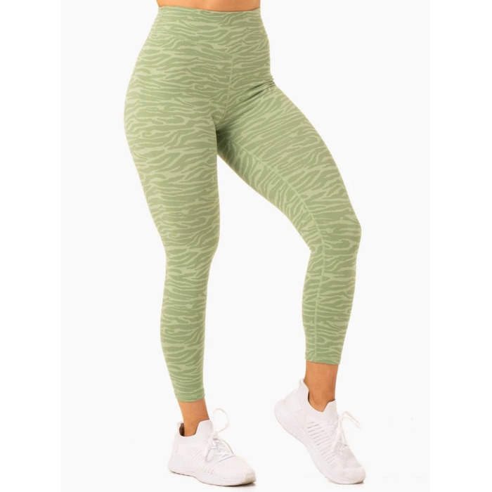 Леггинсы Transform High Waisted Leggings - Jade Green Zebra