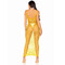 Довга сукня Leg Avenue у велику сітку, жовту, One size