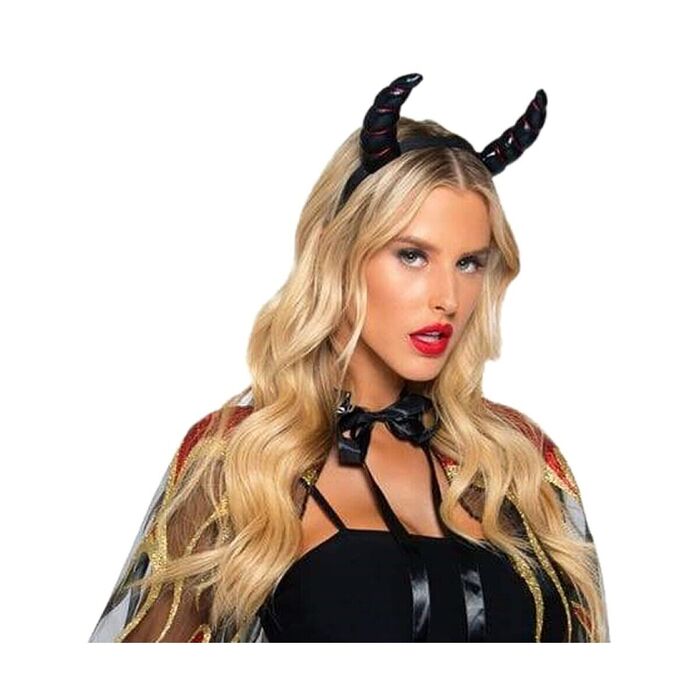 Блискуча накидка Leg Avenue Devil cape and horns O/S