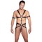 Портупея мужская кожа ZADO FETISH с кольцом для поддержания эрекции, S/M