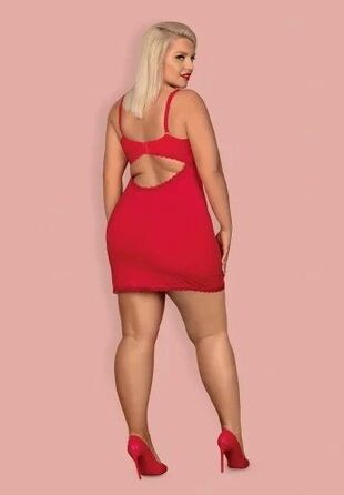 Пеньюар Obsessive XXL JOLIEROSE chemise