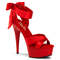 Босоножки Pleaser Delight-668, каблук 6 дюймов, 3,5 см, перекрещивающиеся ремешки, закрытый задник, красные