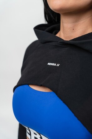 Худі Nebbia Designer Cropped Hoodie Gym Time Black 259