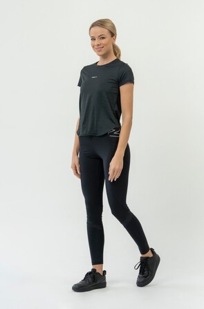 Футболка FIT Activewear T-shirt 'Airy” with Reflective Logo Black 438