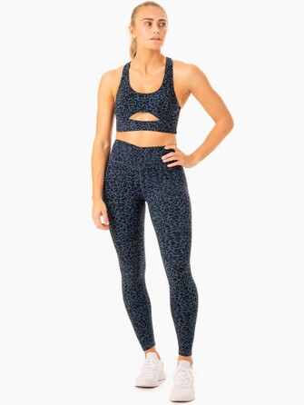Топ Rotation Sports Bra - Navy Leopard
