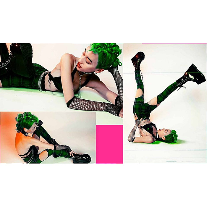 Рукавички в сітку із стразами One SIze Fishnet Arm Warmers Gloves від Leg Avenue Rhinestone, чорні