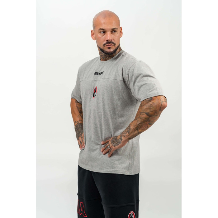 Футболка Nebbia Loose T-shirt LEGENDARY Light Grey 712