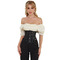 Корсет із сітки Star Night Steel Bones Grid Corsets з гачками і шнурівкою, чорний, L (без коробки)