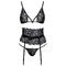 Комплект белья Suspender Set black S/M