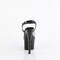 Босоніжки Pleaser Sky-308-1 *7 дюймів на підборах, 2 3/4 дюйма з ремінцем на щиколотці PF, сірі/чорні