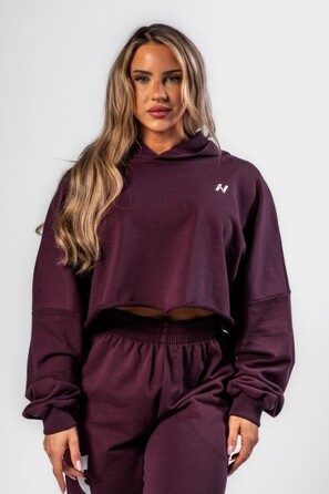 Худі Nebbia Oversized Hoodie OWN YOUR POWER Dark Red 433